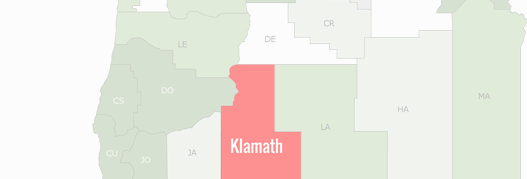 Klamath County Map