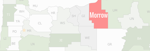 Morrow County Map
